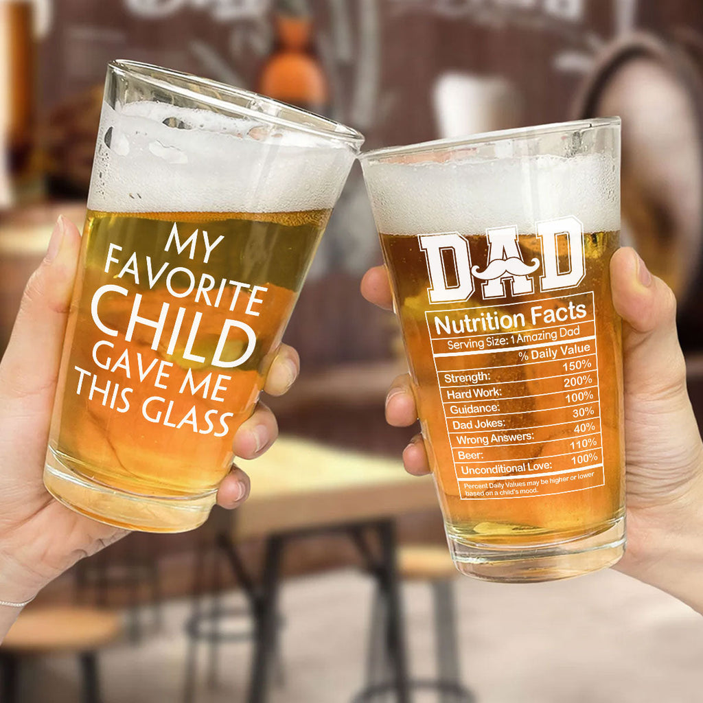 Amazing Dad - Personalized Beer Glass