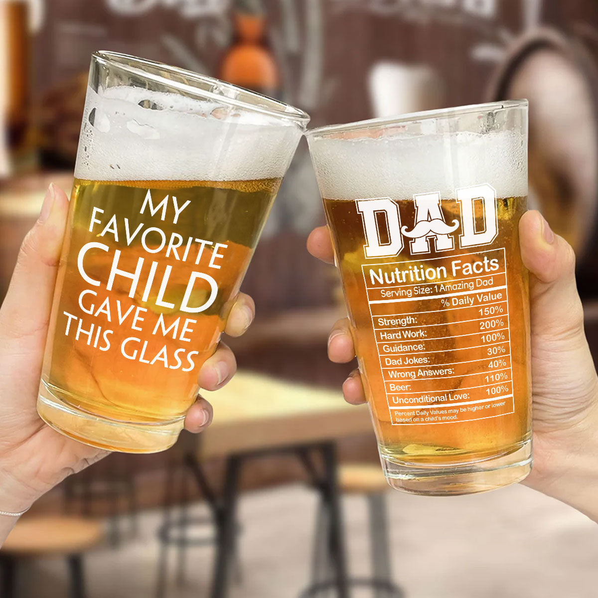 Amazing Dad - Personalized Beer Glass