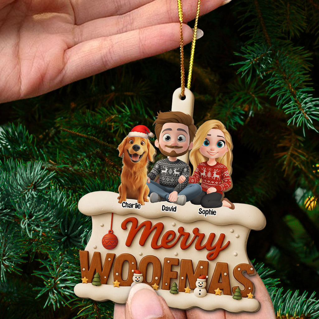 Custom Keepsake Christmas Ornament •  Just Want To Be Lazy - Personalized 3D Effect Wood Ornament