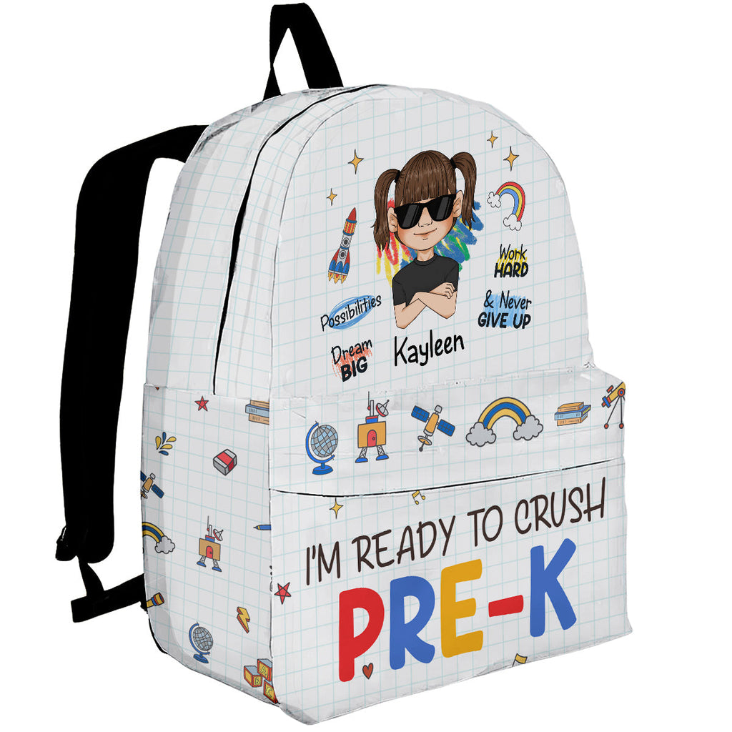 Ready To Crush School - Personalized Backpack