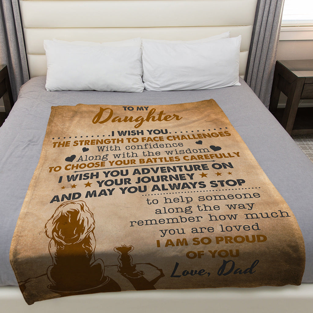 Wish You The Strength - Personalized Fleece Blanket