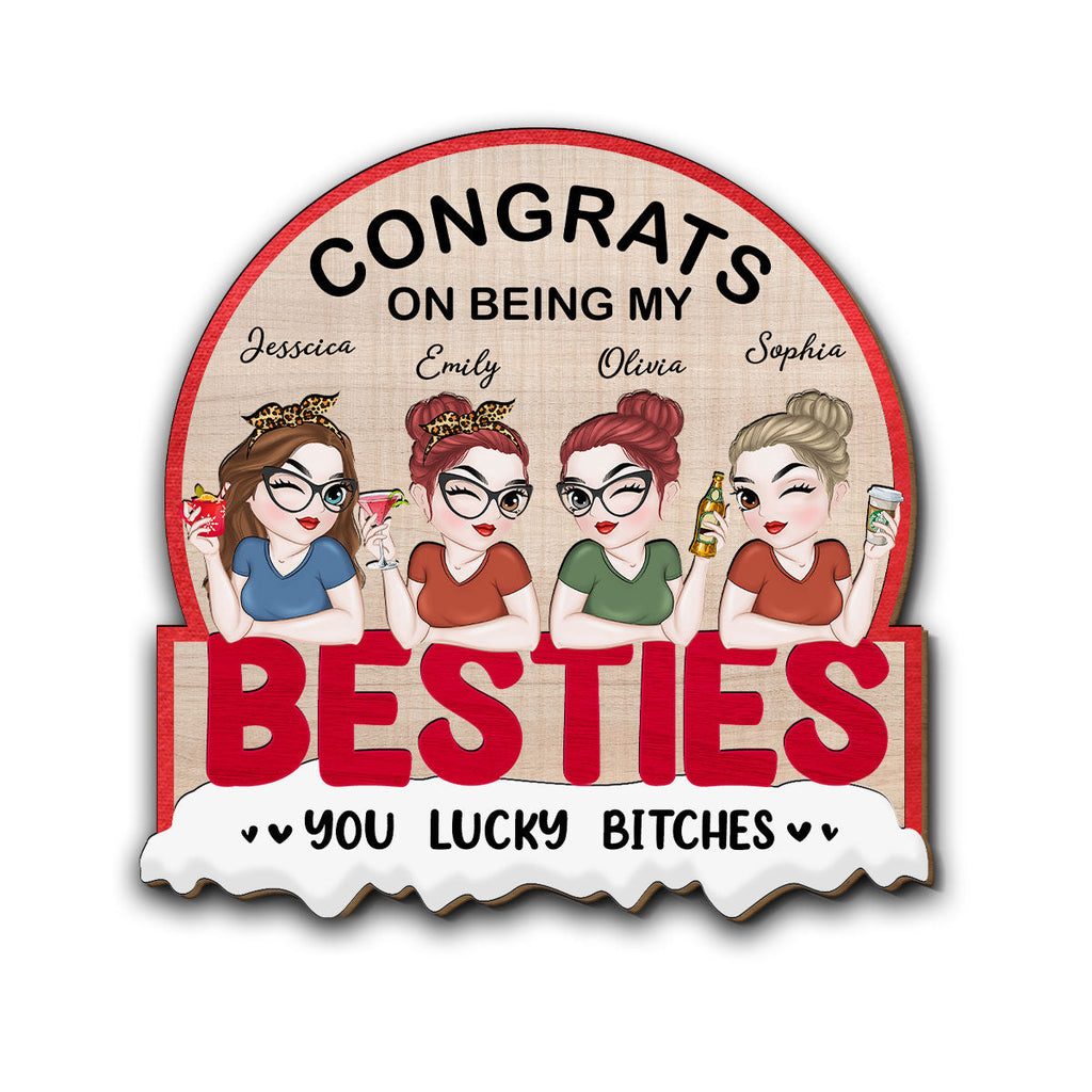 Always Besties - Personalized Car Visor Clip
