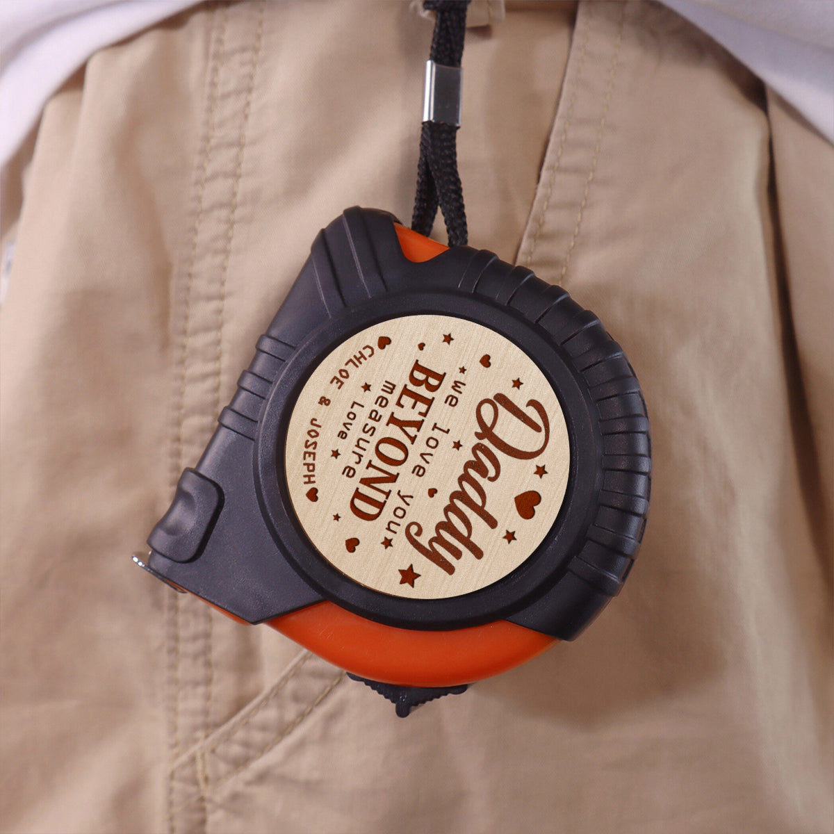We Love You Beyond Measure Dad - Personalized Tape Measure