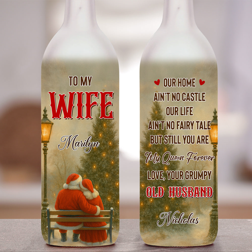 My Queen Forever - Personalized Bottle Lamp