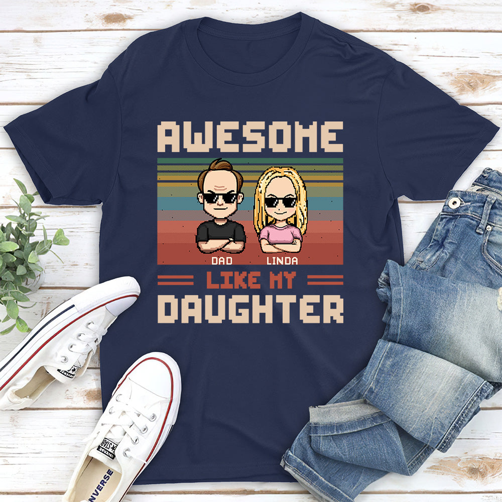 Custom Father's Day, Special Gift for Dad & Grandpa • Awesome Dad And Awesome Daughter - Personalized Shirt