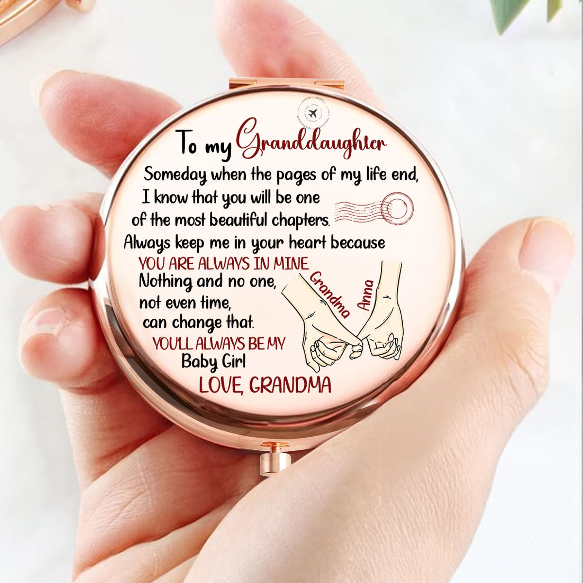 The Most Beautiful Chapters - Personalized Compact Mirror