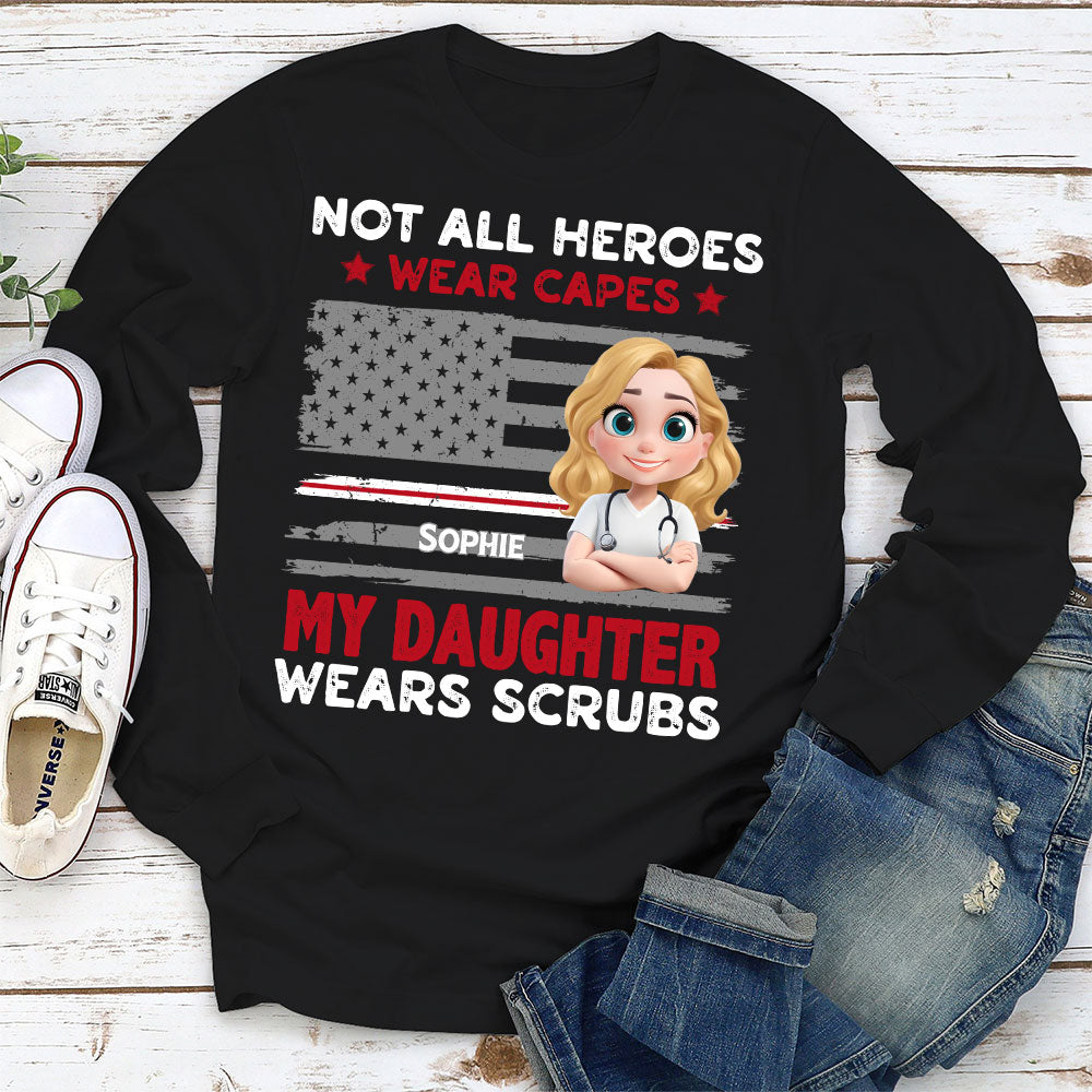 Custom Christmas & Birthday Gift for Dad, Grandpa • Not All Heroes Wear Capes - Personalized Shirt