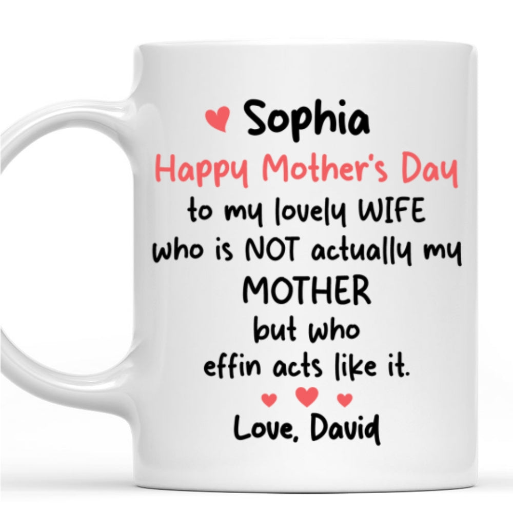 Custom Anniversary Keepsake Gifts For Couple • To My Lovely Wife - Personalized Coffee Mug