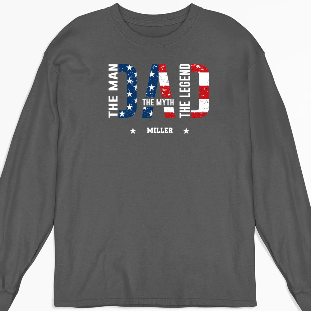 Custom Father's Day, Special Gift for Dad & Grandpa • Papa The Man The Myth - Personalized Shirt