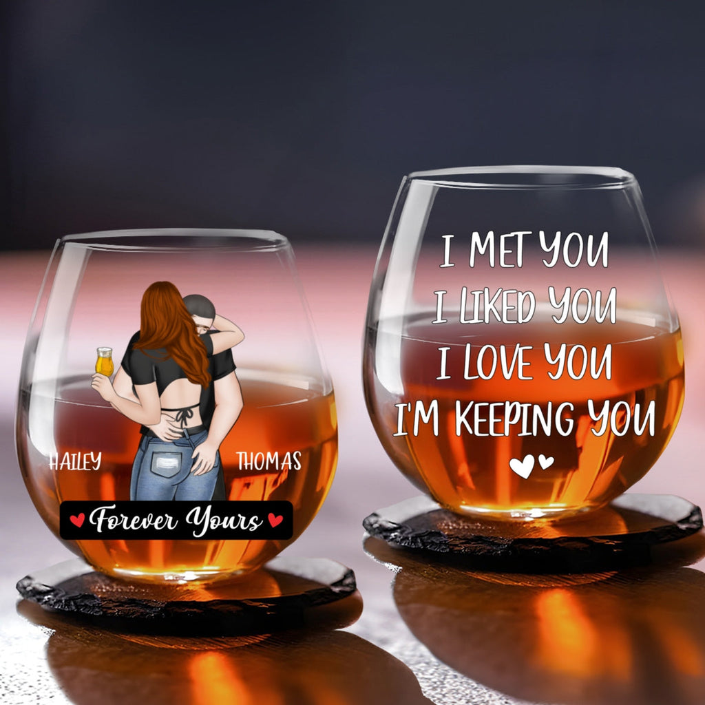 Forever Yours - Personalized Wine Glass