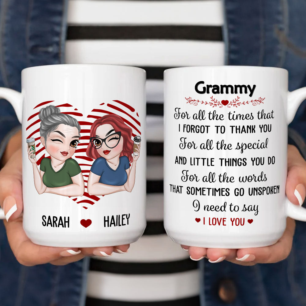 Custom Christmas & Birthday Gift for Mom • Your Love Means The World - Personalized Coffee Mug