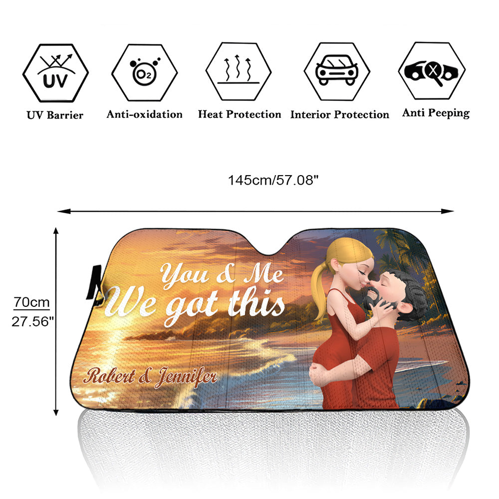 We Got This - Personalized Car Sunshade