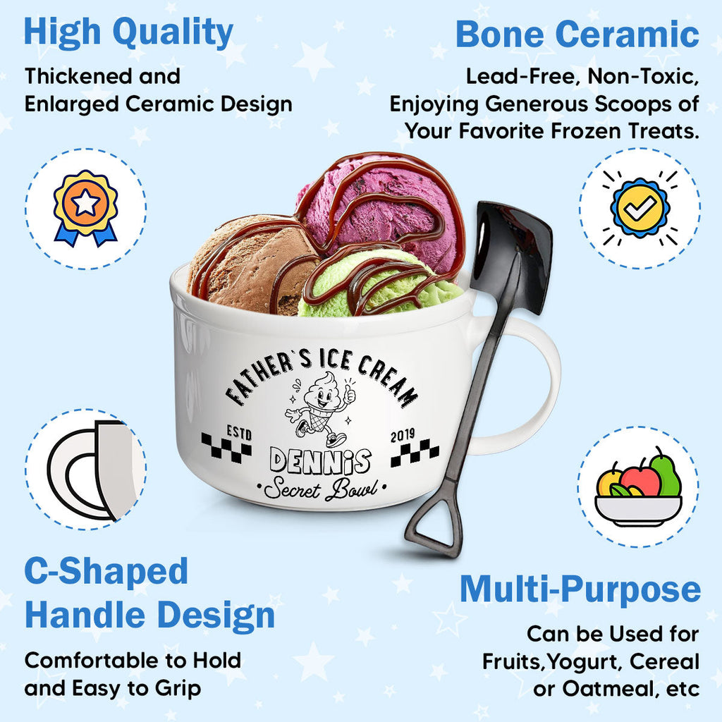 Reserved For Dad Only - Personalized Ceramic Bowl
