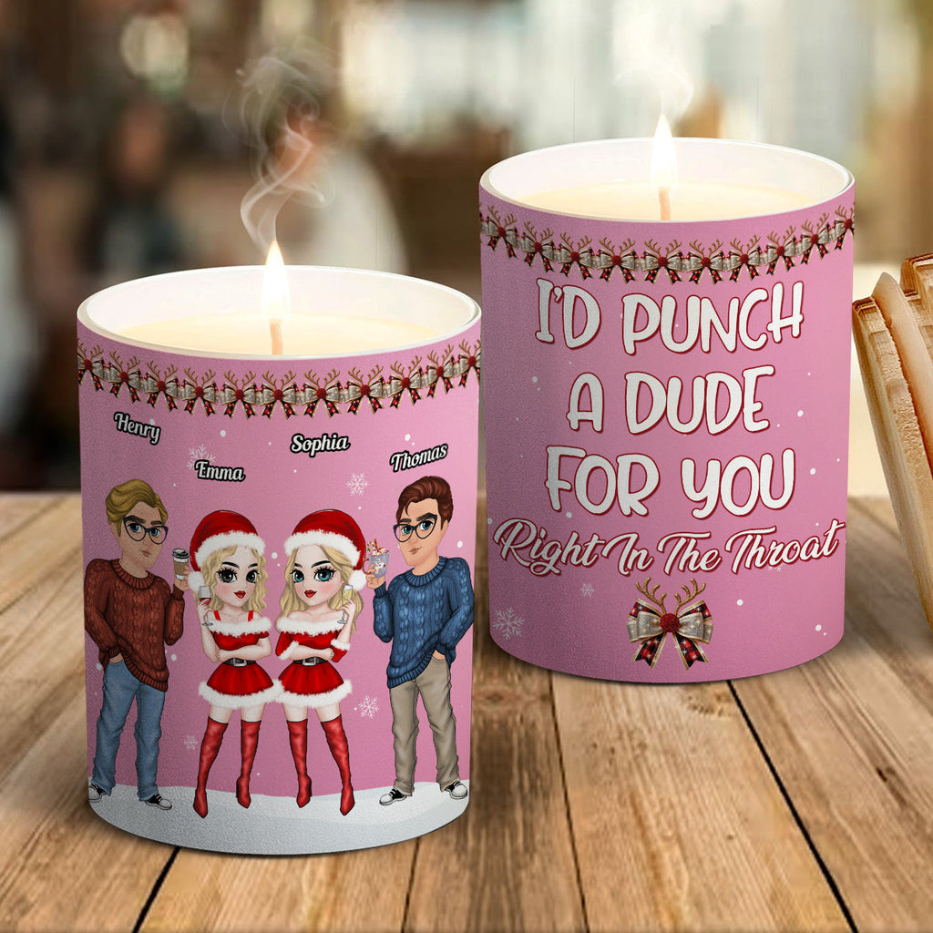 Punch A Dude - Personalized Candle