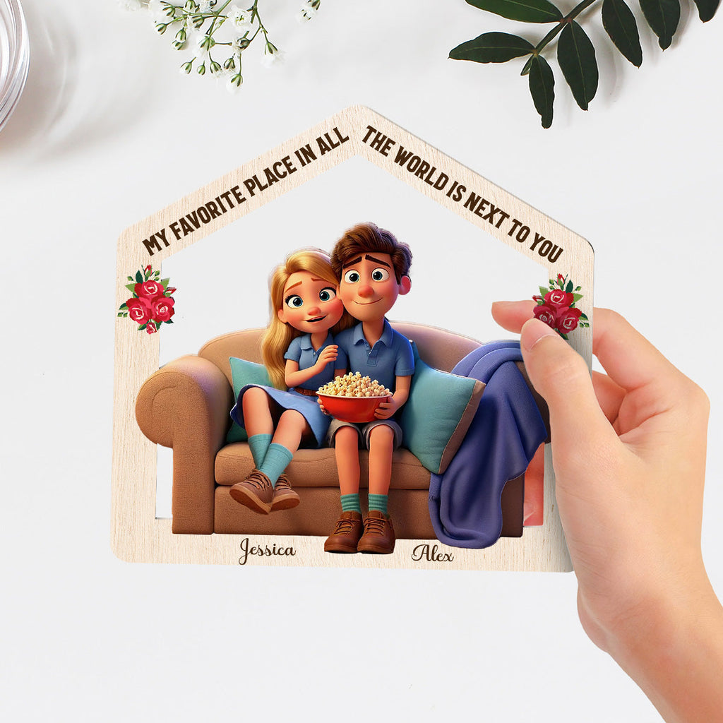 Custom Couple's Decor, Anniversary & Wedding Gift • Our Home - Personalized Wooden Plaque