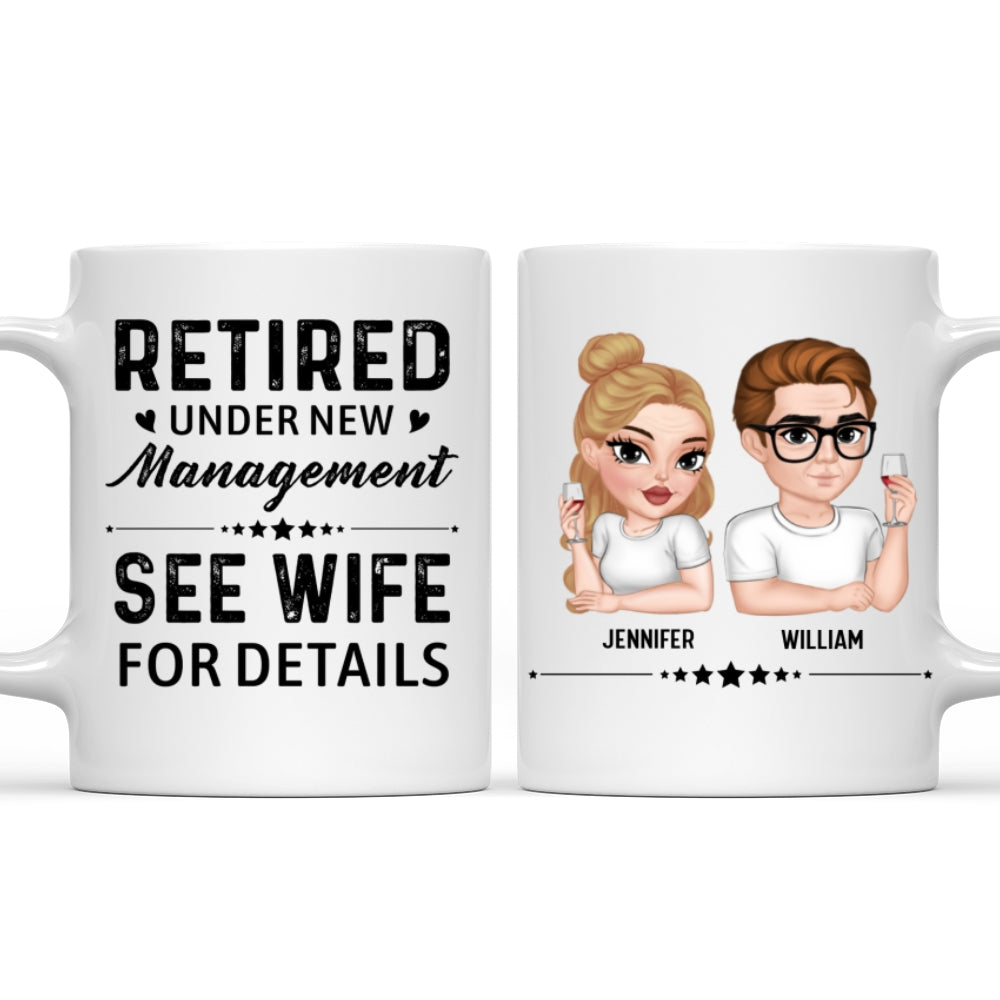 Custom Christmas & Birthday Gift for Dad • Under New Management - Personalized Coffee Mug