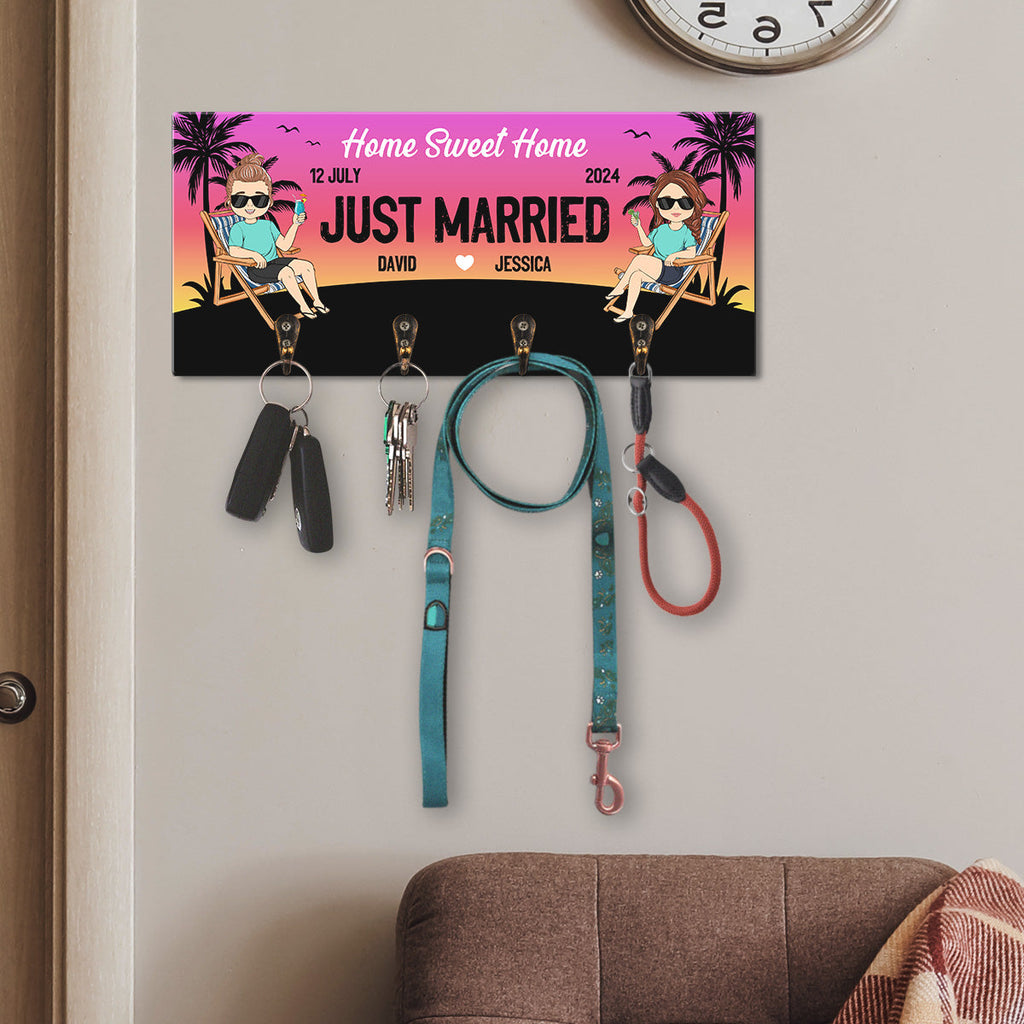 Just Married - Personalized Key Holder