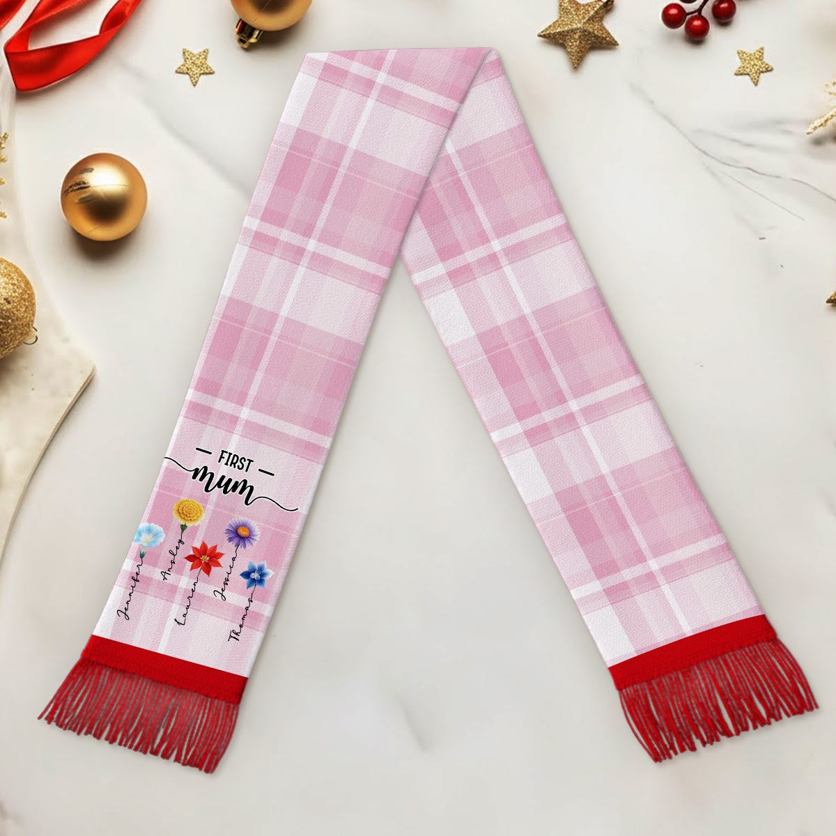 First Mom Now Grandma - Personalized Scarf