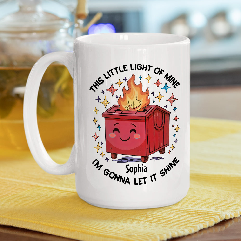 Custom Coworker, Christmas & Birthday Team Appreciation Gift • Dumpster On Fire - Personalized Coffee Mug