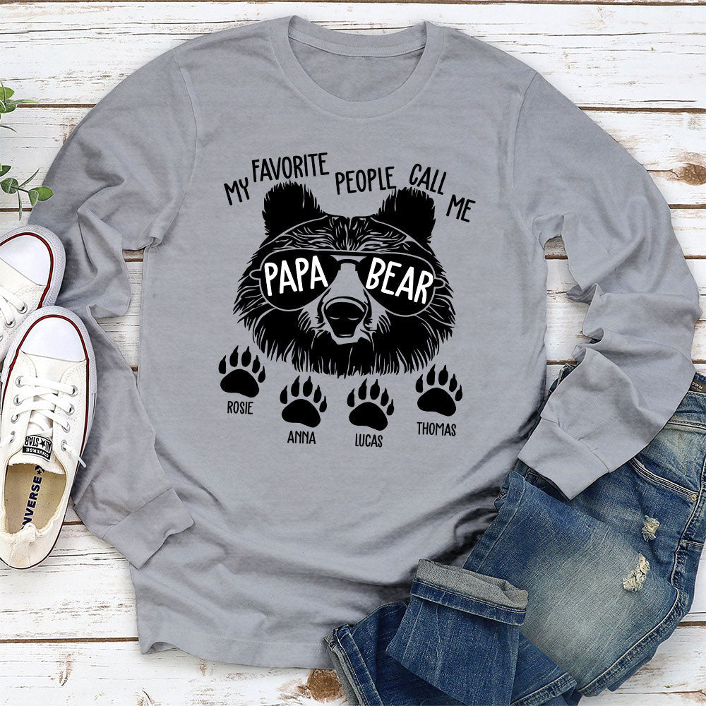 Custom Father's Day, Special Gift for Dad & Grandpa • They Call Me Papa - Personalized Shirt