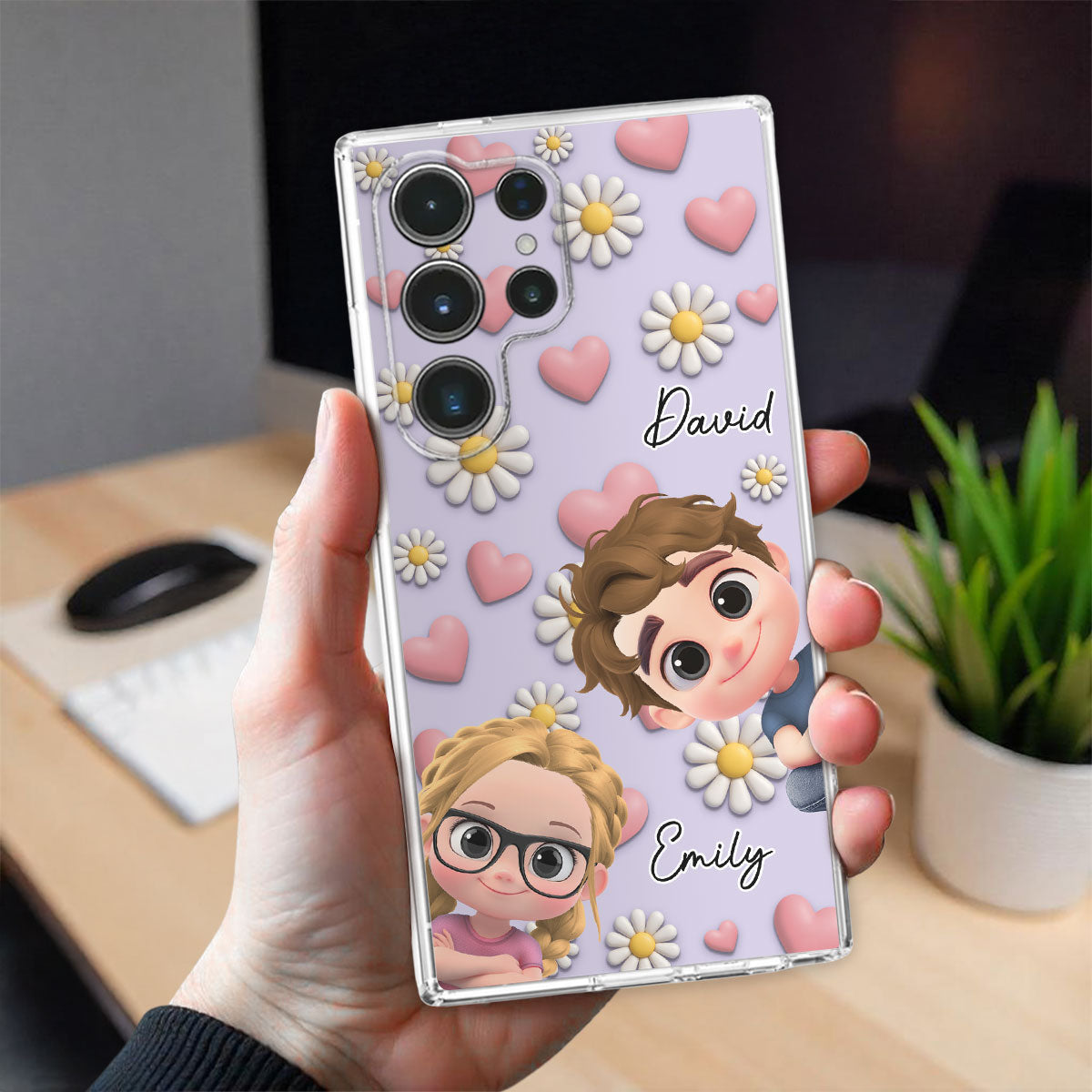 Grandkids Over Everything - Personalized 3D Effect Phone Case