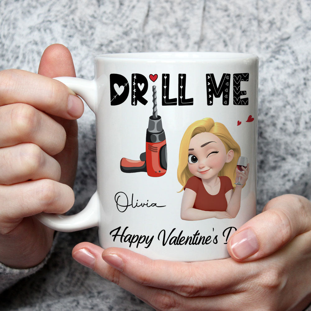 Custom Anniversary Keepsake Gifts For Couple • Drill Me - Personalized Coffee Mug
