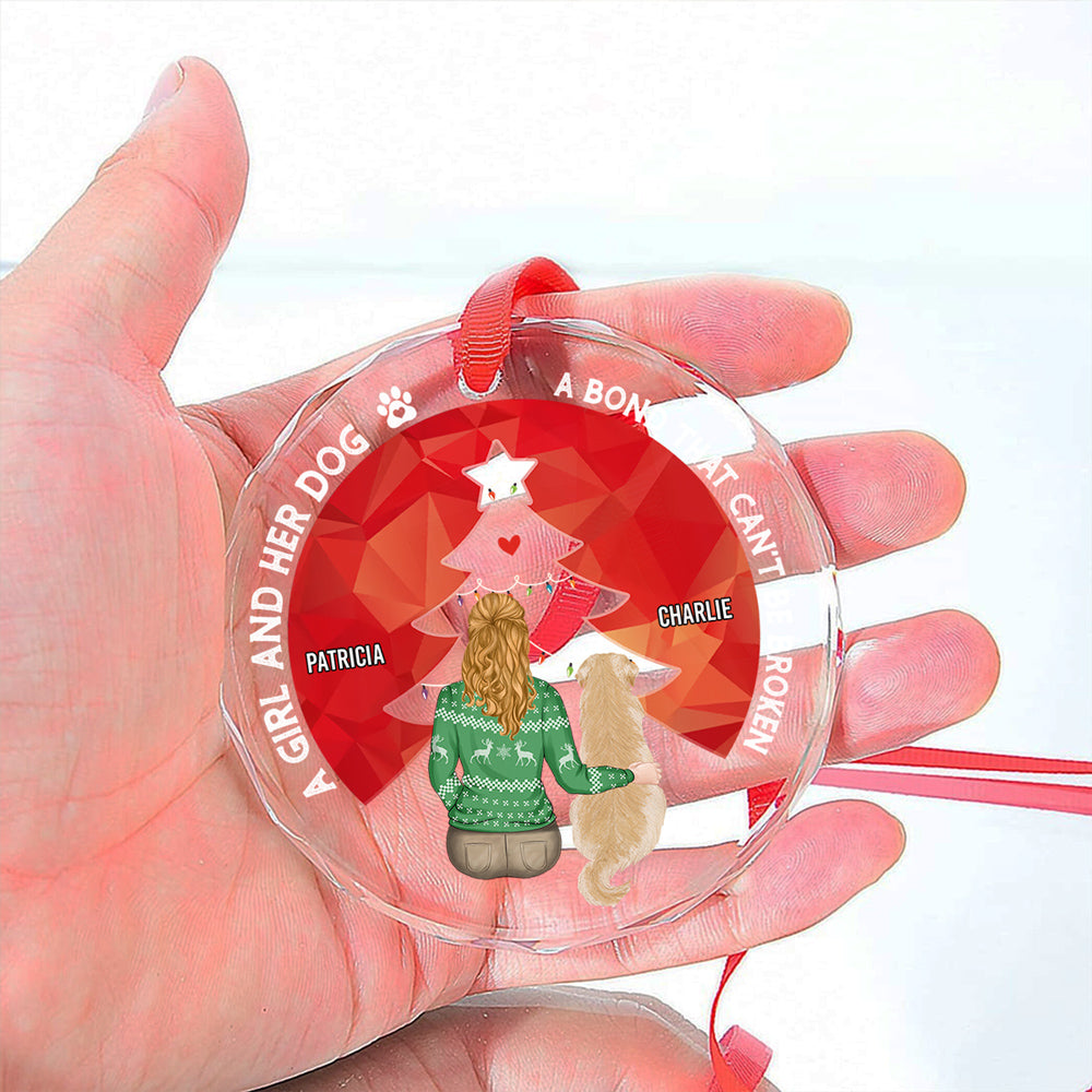 Custom Keepsake Christmas Ornament •  You Are Always In My Heart - Personalized Glass Ornament