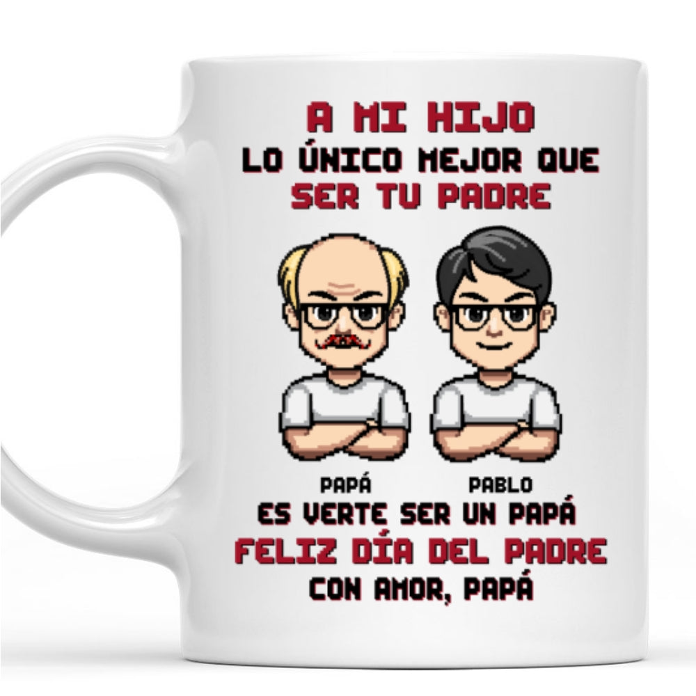 Custom Father's Day Gift For Son • Eres Mi Orgullo Más Grande  - Taza Personalizada de Café