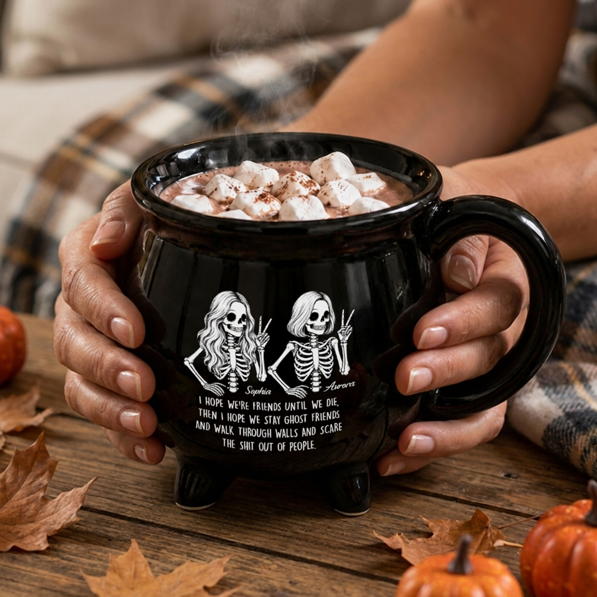 Spooky Besties - Personalized Cauldron Mug