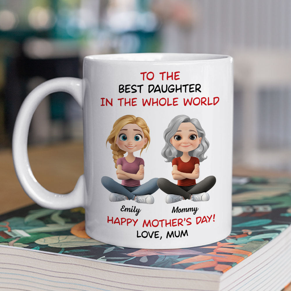 Custom Mother's Day Gift for Daughter • Our Bond Never Breaks - Personalized Coffee Mug