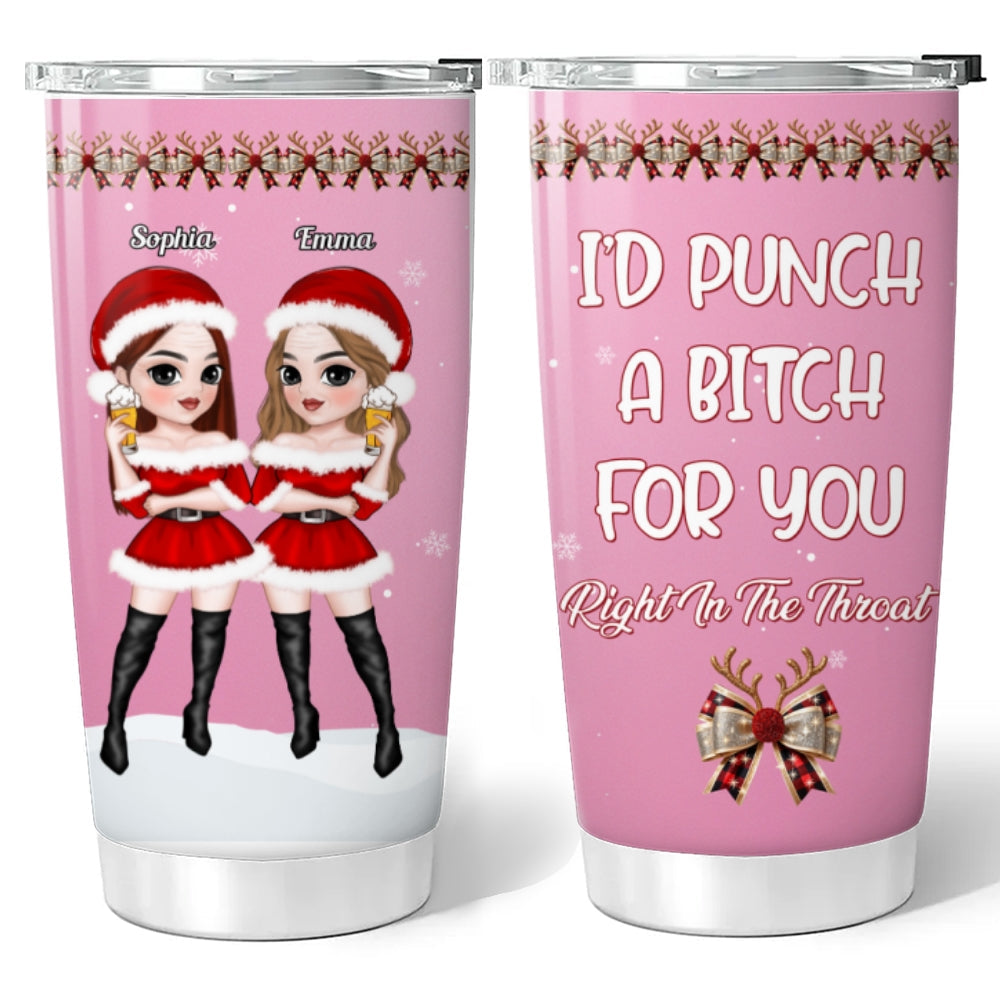 Custom Christmas Birthday Gifts For Best Friend • Punch Bitch - Personalized Tumbler