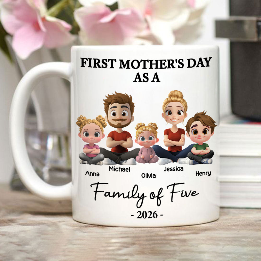 Custom First Mother's Day, Christmas Gift for New Mom • First Mother Day 2 - Personalized Coffee Mug