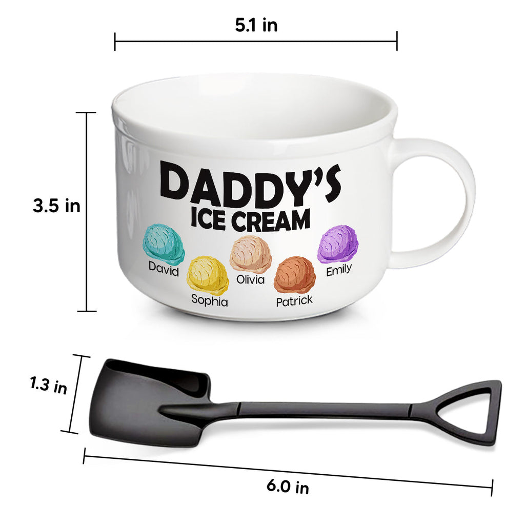 Ice Cream - Personalized Ceramic Bowl