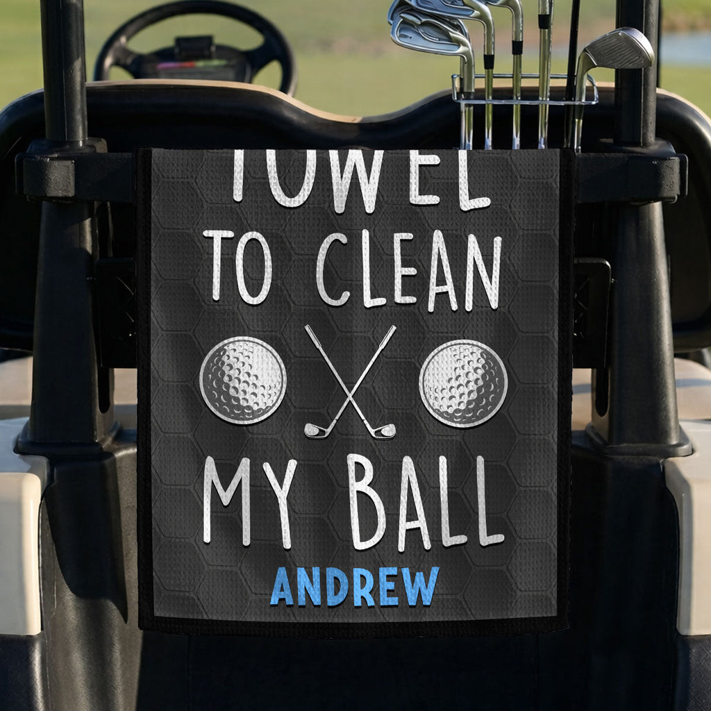 Clean My Ball - Personalized Golf Towel