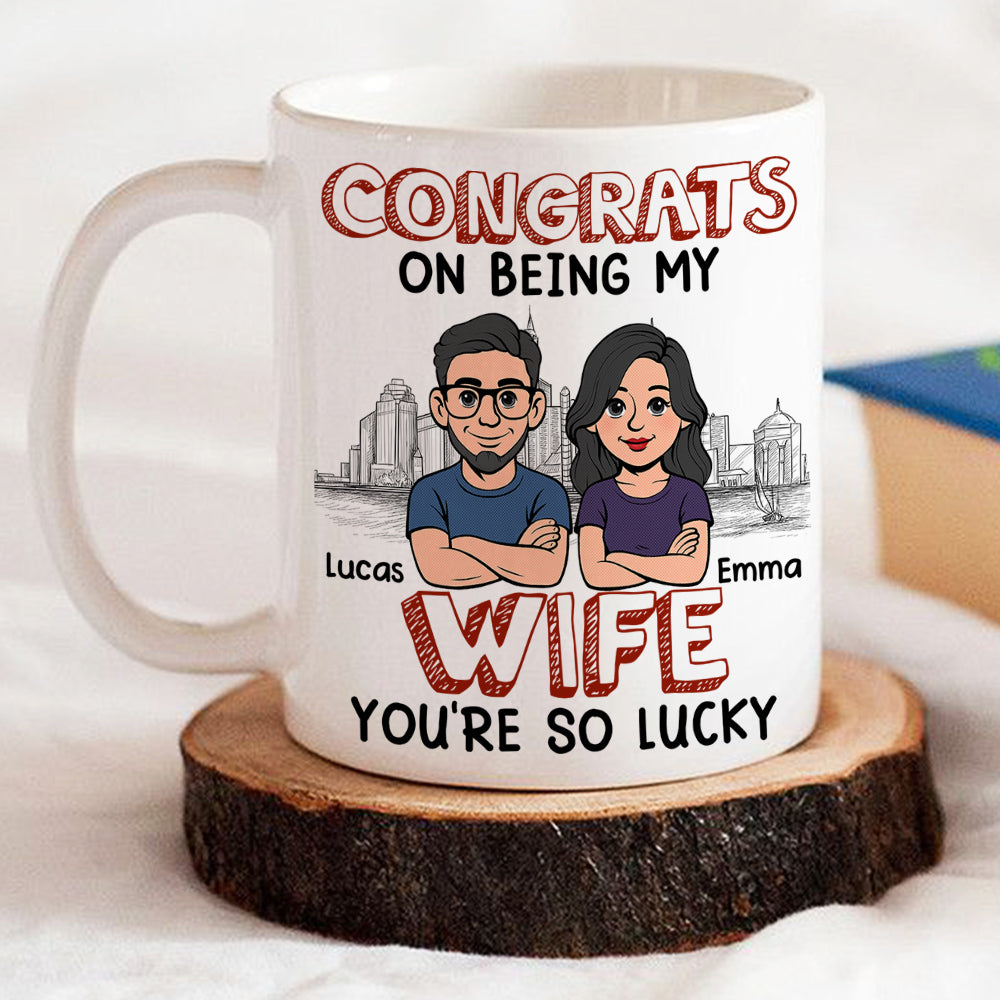 Custom Anniversary Keepsake Gifts For Couple • Being My Hubby - Personalized Coffee Mug