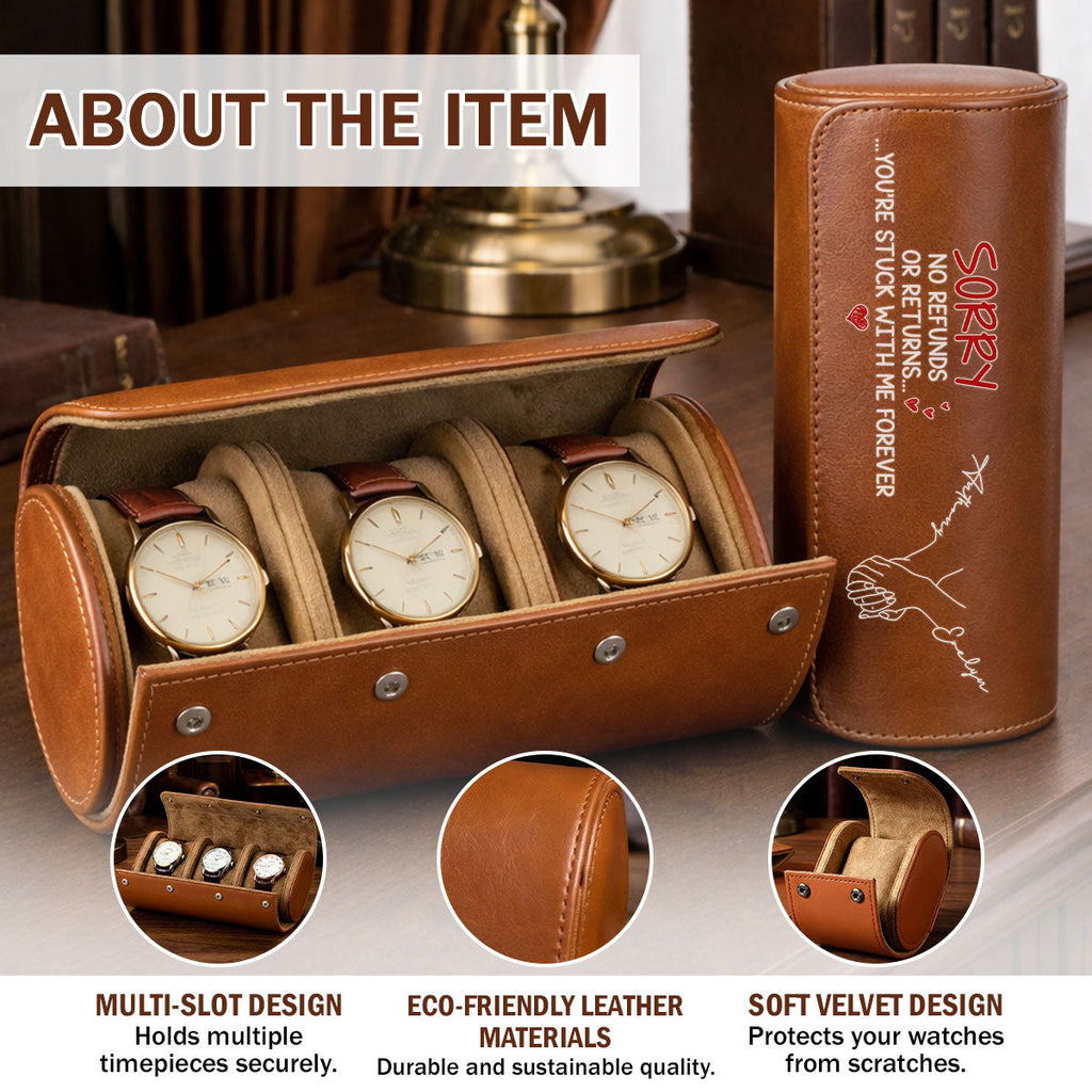 Stuck With Me - Personalized Leather Watch Case