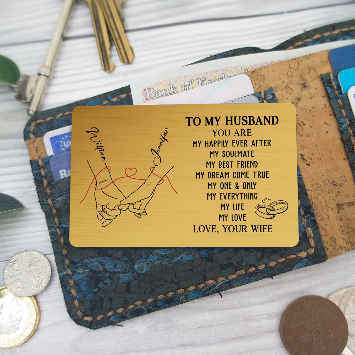 My Life My Love - Personalized Wallet Card
