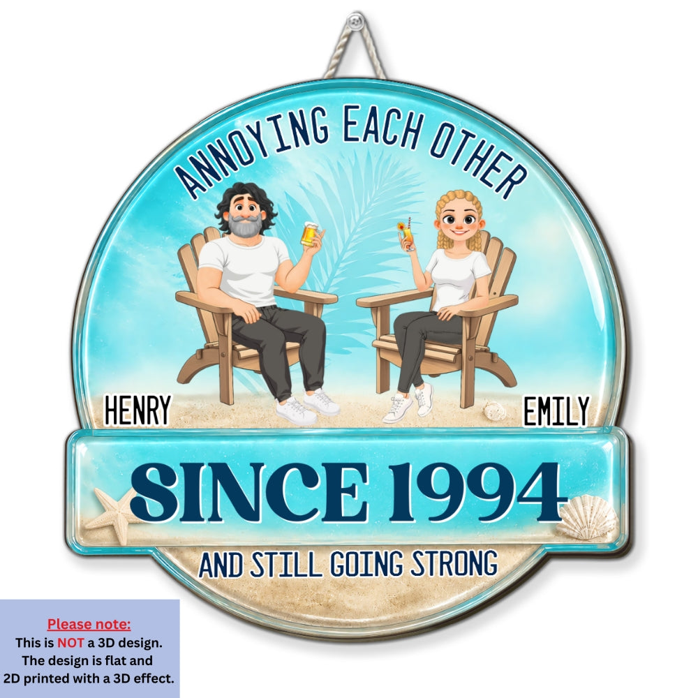 Custom 3D Couple Anniversary Wall Decor Keepsake Gift • Endless Love - Personalized Wood Sign
