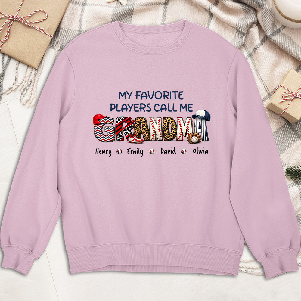 Custom Mother's Day Gift for Mom & Grandma • My Fav Players - Personalized Shirt