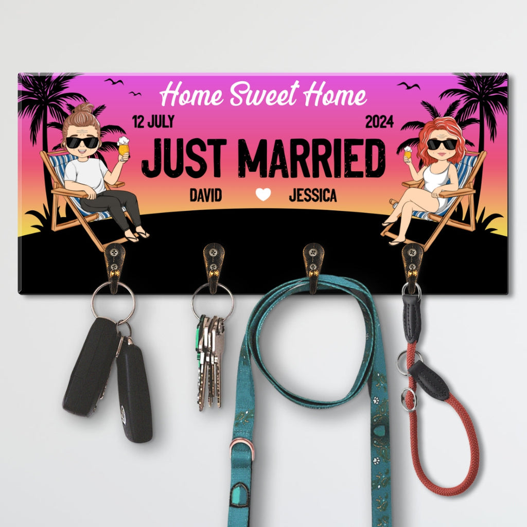 Just Married - Personalized Key Holder