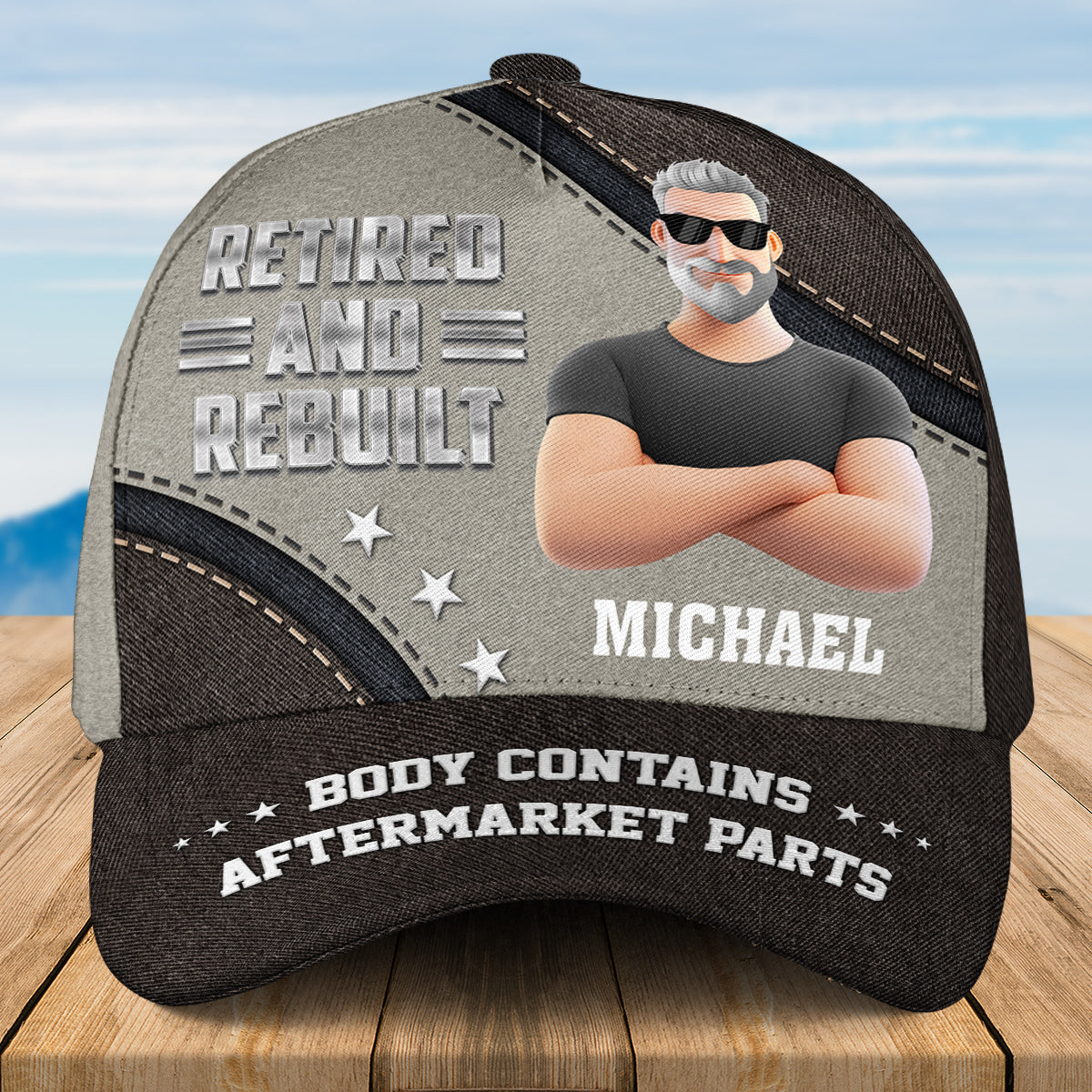 Retired And Rebuilt - Personalized Classic Cap