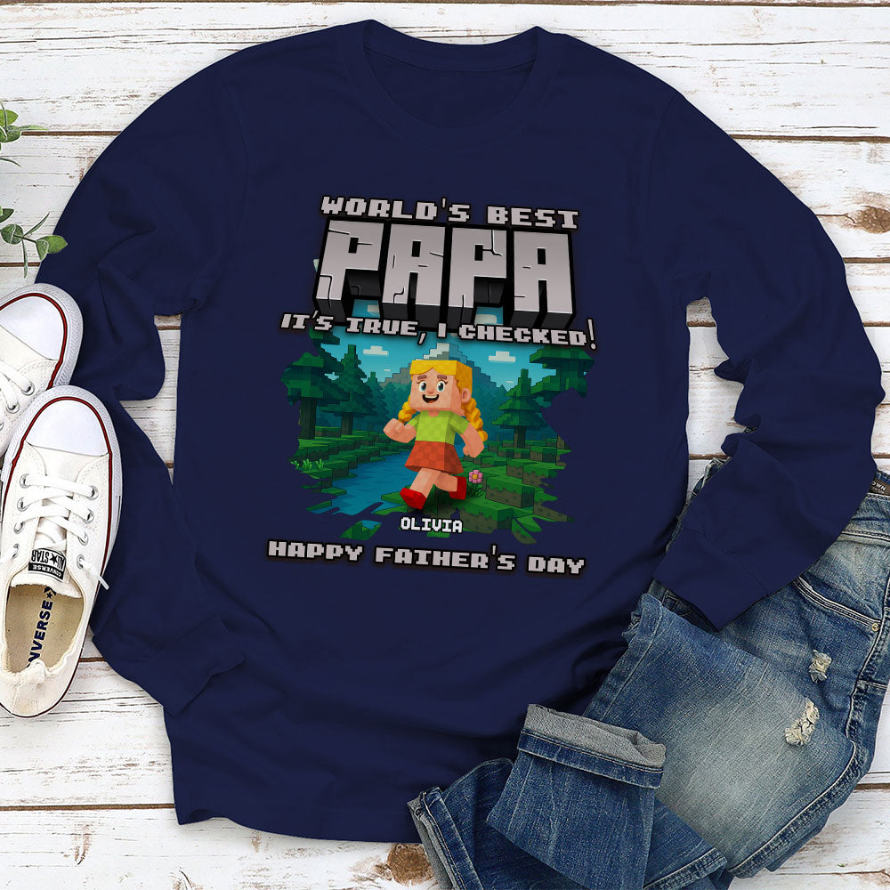 Custom Father's Day, Special Gift for Dad & Grandpa • World Best Grandpa - Personalized Shirt