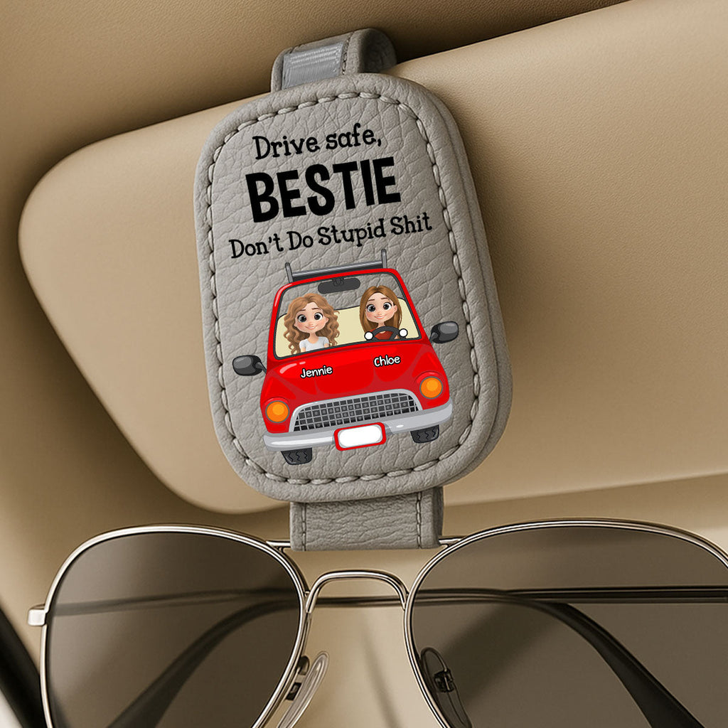 Drive Safe - Personalized Sunglasses Holder For Car Visor