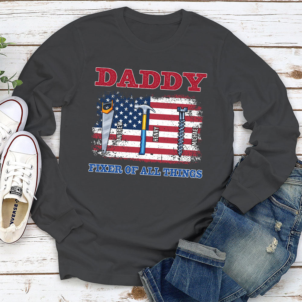 Custom Father's Day, Special Gift for Dad & Grandpa • Handy Dad Hero At Home - Personalized Shirt