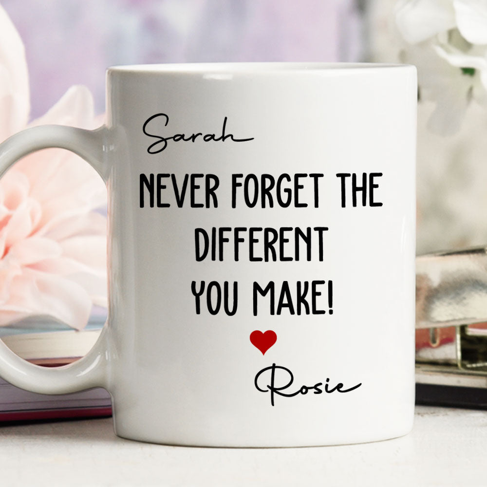 Custom Coworker, Christmas & Birthday Team Appreciation Gift • Never Forget - Personalized Coffee Mug