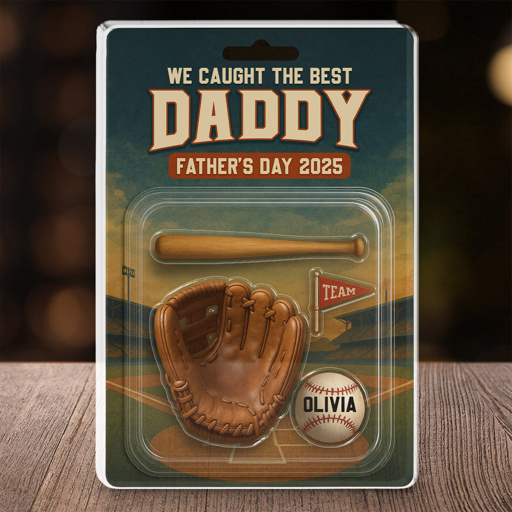 Custom Father's Day Decor, Gift for Dad & Grandpa • Baseball Daddy - Personalized Acrylic Plaque
