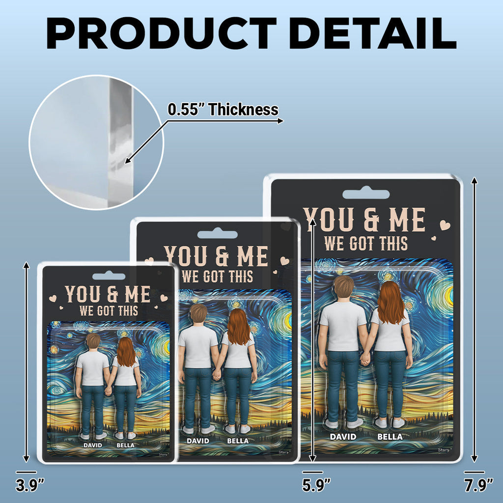 Custom Couple's Decor, Anniversary & Wedding Gift • You & Me We Got This - Personalized Acrylic Plaque