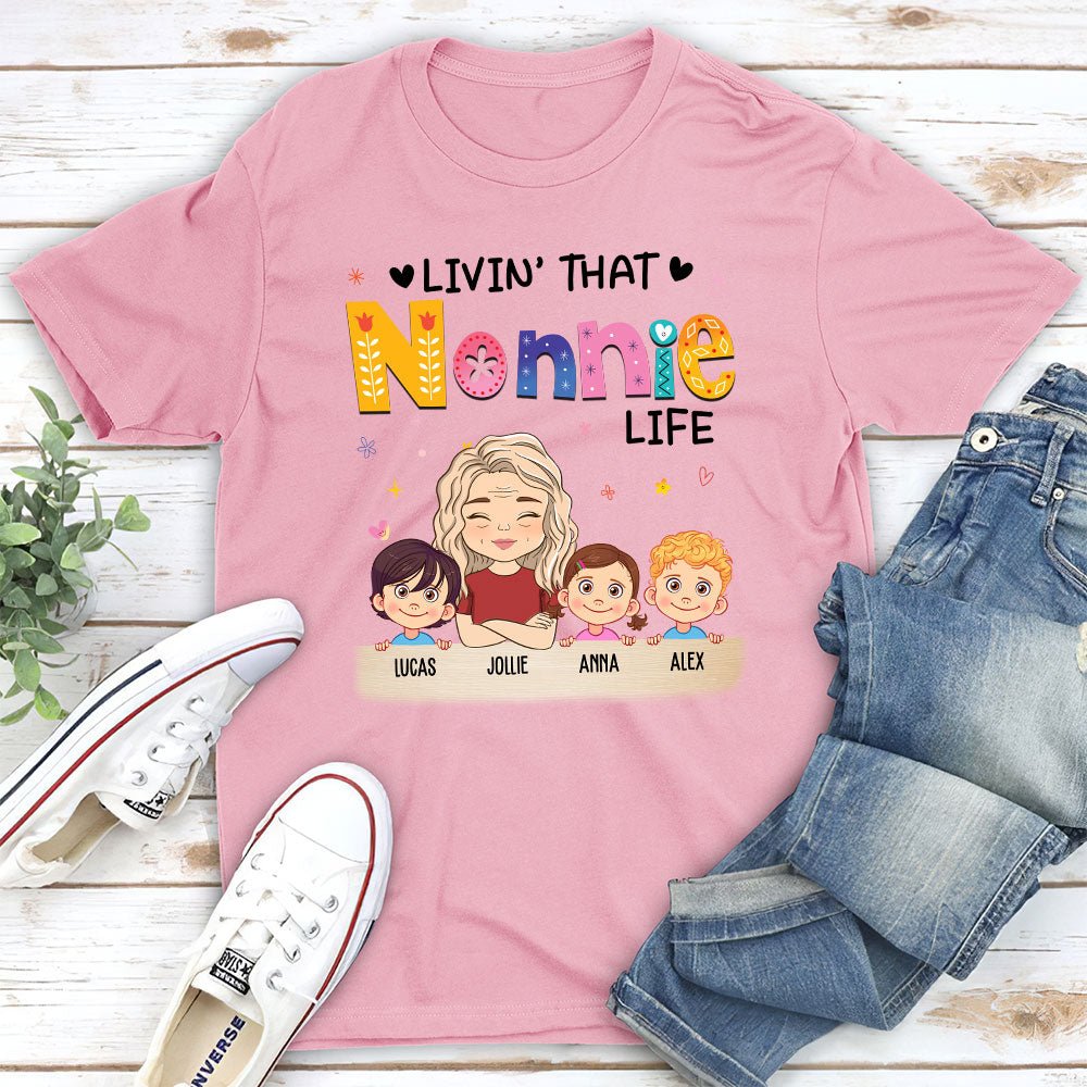 Custom Christmas & Birthday Gift for Grandma • Livin’ That Grandma Life - Personalized Unisex T-shirt
