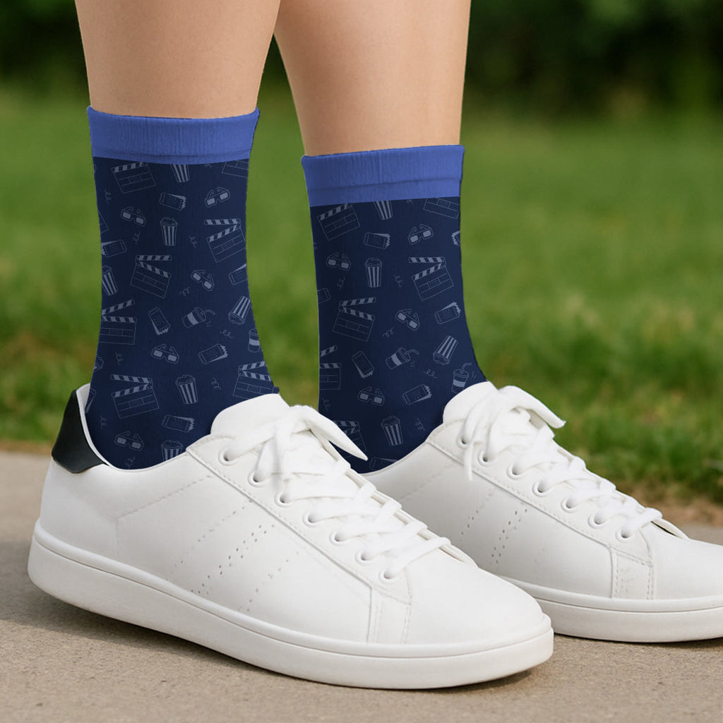 Custom Unique Footwear, Christmas Birthday Gift For Him & Her • Just One More Episode - Personalized Crew Socks