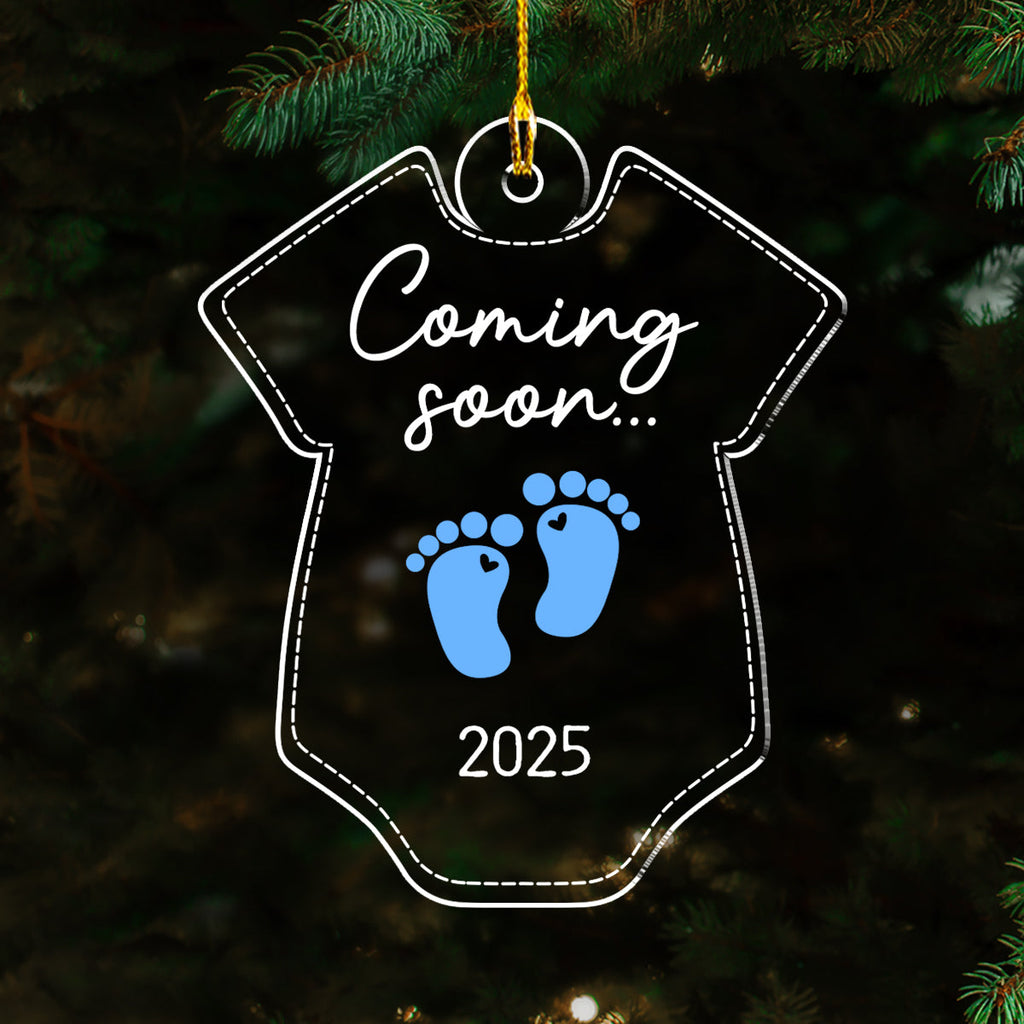 Custom Baby First Christmas Ornament for New Parents •  Coming Soon - Personalized Acrylic Ornament